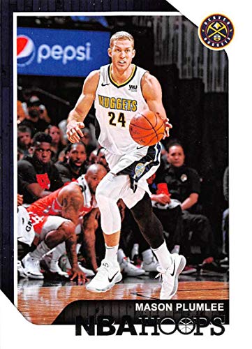 2018-19 NBA Hoops Basketball #62 Mason Plumlee Denver Nuggets Official Trading Card made by Panini