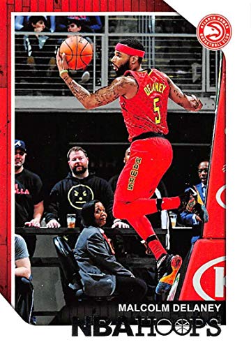 2018-19 NBA Hoops Basketball #61 Malcolm Delaney Atlanta Hawks Official Trading Card made by Panini