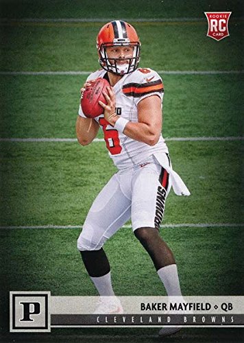 Baker Mayfield 2018 Panini Short Printed Mint Canvas ROOKIE Card #308 Picturing this Top NFL Draft Pick in his White Cleveland Browns Jersey