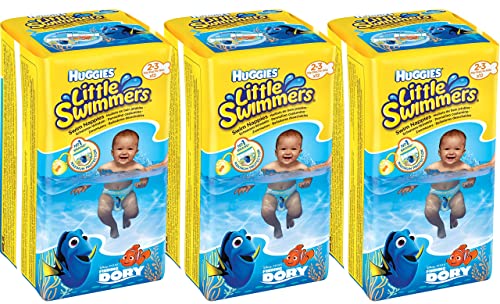Huggies Little Swimmers Disposable Swim Diapers, X-Small (7lb-18lb.), (3 x 12 Pants)