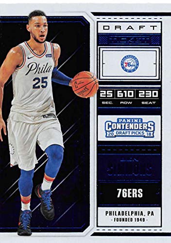 2018-19 Panini Contenders Draft Picks Draft Ticket Blue Foil Basketball Card #4 Ben Simmons NM-MT Philadelphia 76ers Official NCAA Basketball Trading