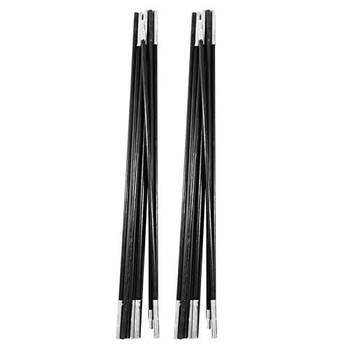 Outdoor Tent Pole Rod, Adjustable Tarp and Tent Poles 2 PCS 4.9M Fiberglass Camping Tent Pole Bars Outdoor Support Rods Awning Frames Kit for Hiking Camping