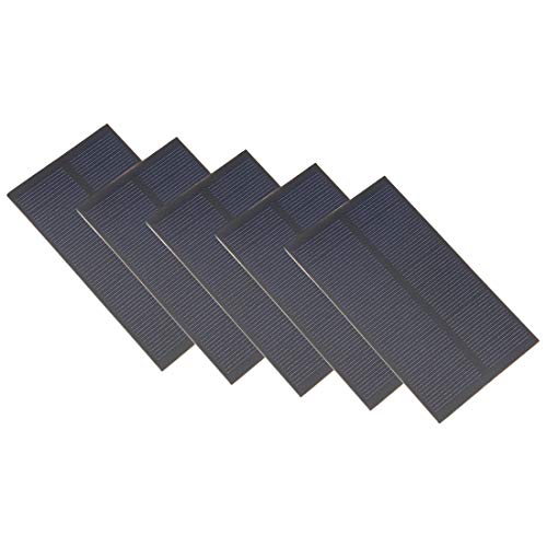 uxcell 5Pcs 1W 5V Micro Solar Panel Module DIY Polysilicon for Toys Charger