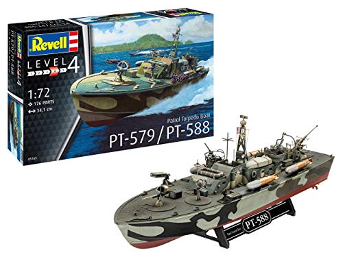 Revell RV05165 1:72 – Patrol Torpedo Boat PT-588/PT-57 Plastic Model kit | The Storepaperoomates Retail Market - Fast Affordable Shopping