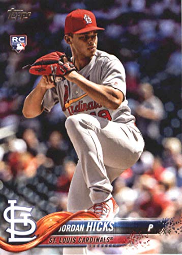 2018 Topps Update and Highlights Baseball Series #US58 Jordan Hicks RC Rookie St. Louis Cardinals Official MLB Trading Card