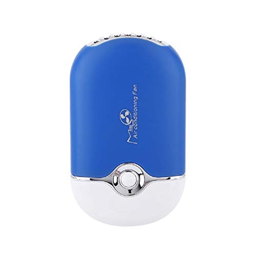 YIMART Portable Rechargeable Electric Bladeless USB Mini Air Conditioning Refrigeration Blower Dryer Fan For Eyelash Extension (Blue)