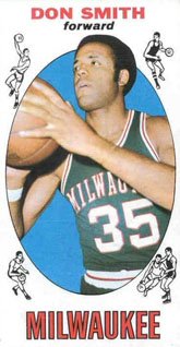 1969 Topps Regular (Basketball) card#52 don smith of the Milwaukee Bucks Grade very good/excellent