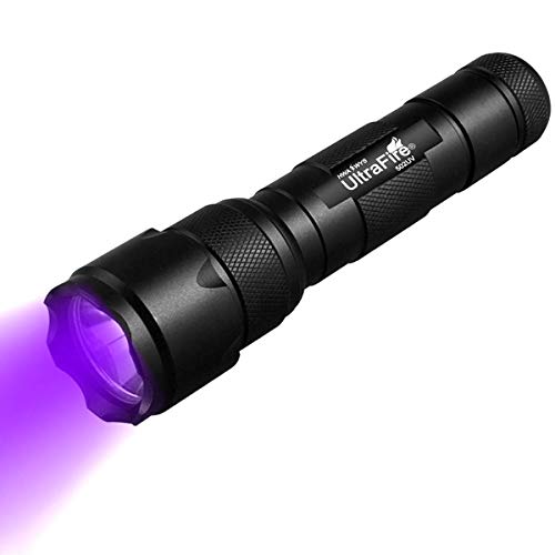 UltraFire Black Light UV Flashlight, Super Power UV 395-405 nm LED WF-502B Blacklight Flashlights for Leak Detector, Pet Urine Stain, Bed Bug (Not Included)