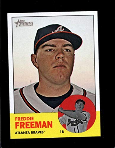 2012 Topps Heritage #53 Freddie Freeman NM-MT Atlanta Braves Official MLB Baseball Card