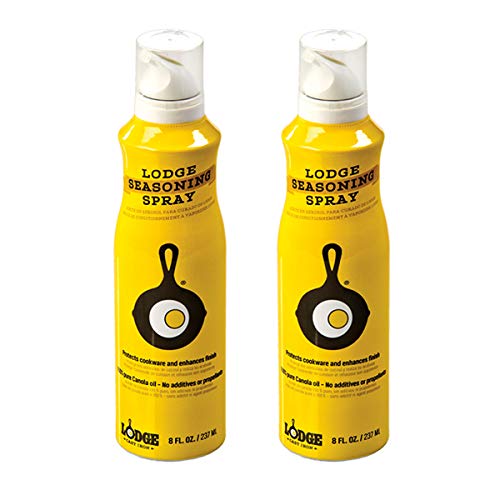Lodge Canola Oil 8 Ounce Seasoning Spray, Set of 2