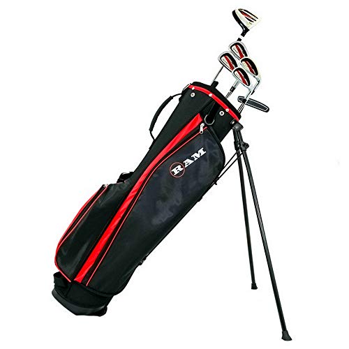 Ram Golf SGS Mens Golf Clubs Starter Set with Stand Bag – Steel Shafts