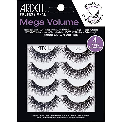 Ardell False Eyelashes Mega Volume 252, 1 pack (4 pairs per pack)