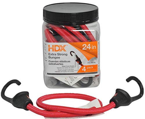 HDX 24 in. Super Duty Bungee Cords (4-Pack)