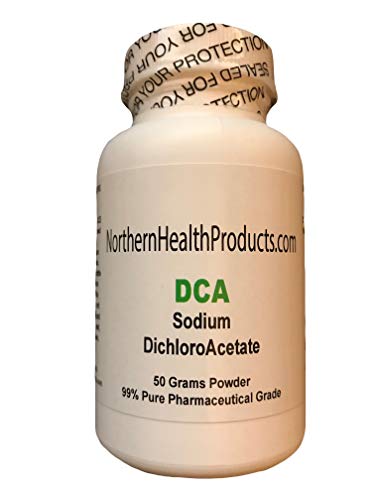 Pure 50g DCA Powder, Sodium Dichloroacetate – North American Made in a Certified Laboratory. Absolutely NO Animal by-Products or Fillers. Highest Quality Available – Buy Direct from The Source