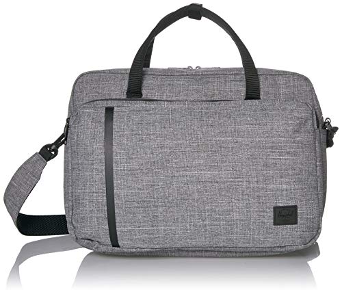 Herschel Gibson Laptop Messenger Bag, Raven Crosshatch, One Size