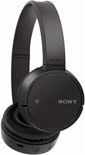 Sony WHCH510B Bluetooth On-Ear Headphones Wireless NFC with 20 Hours Battery Life – Black (International Version)