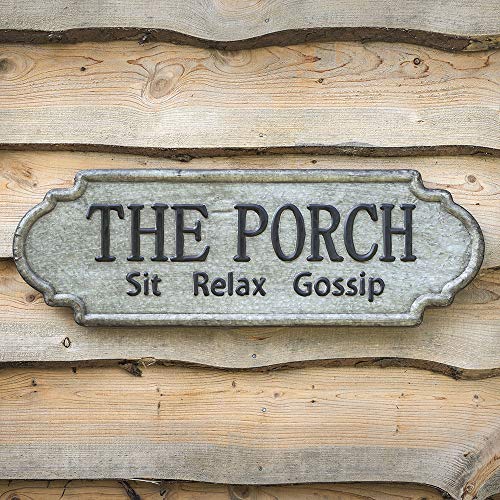 CTW Home Collection “The Porch Metal Sign | The Storepaperoomates Retail Market - Fast Affordable Shopping
