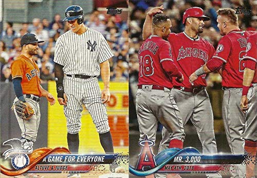 2018 Topps Traded MLB Baseball Updates and Highlights Series Complete Mint 300 Card Set LOADED with Stars and Rookie Cards Including Aaron Judge, Mookie Betts, Ronald Acuna, Juan Soto, Shohei Otani and Many Others