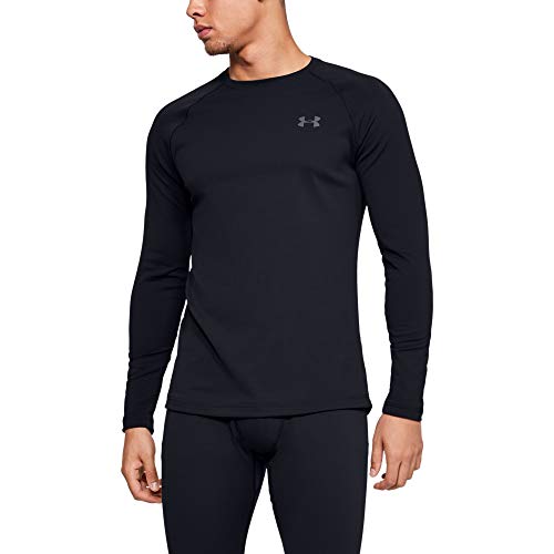 Under Armour Men’s Packaged Base 2.0 Crew-Neck T-Shirt , Black (001)/Pitch Gray , XX-Large