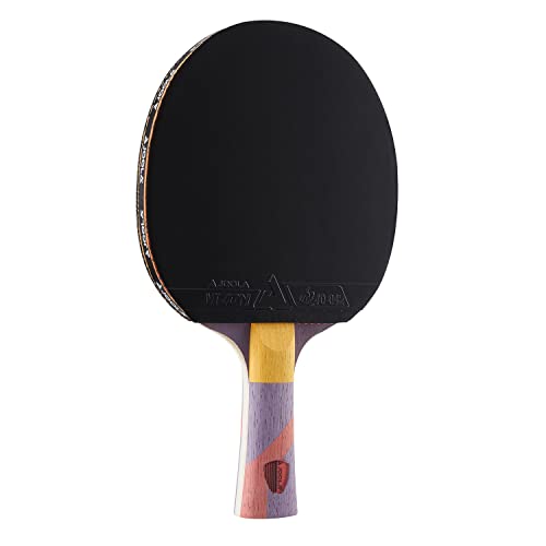 JOOLA Omega Strata – Table Tennis Racket with Flared Handle – Tournament Level Ping Pong Paddle with Vizon Table Tennis Rubber – Designed for Spin, purple