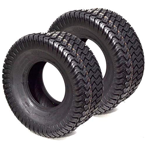 Replaces 2PK 15x6x6 15×6-6 15-6-6 15×6.00-6 Lawn Mower Riding Garden Tractor Turf Tires Compatible with Scag Toro Wright Kubota