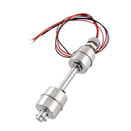 LUOYIMAO Wired Water Liquid Level Sensor Dual Ball Stainless Steel Float Switch Silver Tone (100mm-S)