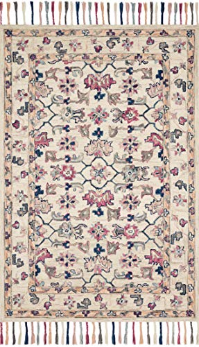 Loloi II Elka Collection ELK-02 Ivory/Multi, Transitional 7′-9″ x 9′-9″ Area Rug | The Storepaperoomates Retail Market - Fast Affordable Shopping