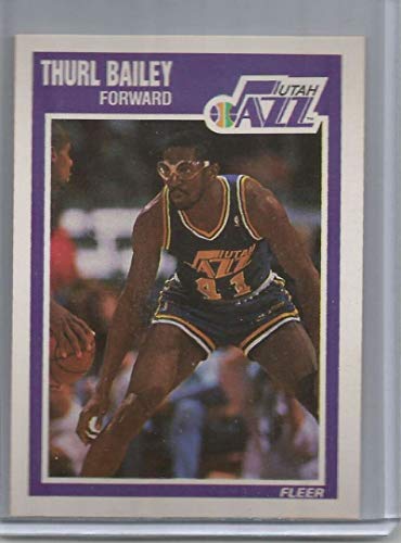 1989-90 Fleer Basketball Card #151 Thurl Bailey Utah Jazz Official NBA Basketball Cards