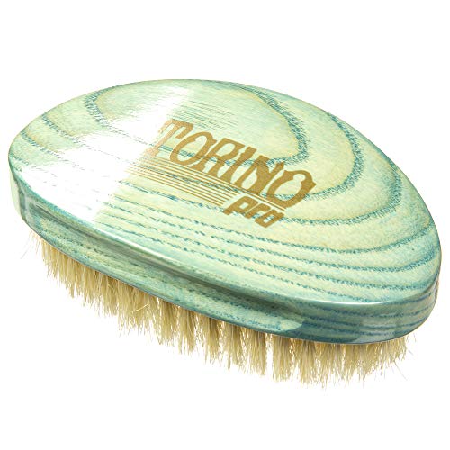Torino Pro Soft Curved Palm Wave Brush By Brush King #1970 – 360 Curved Softy waves brush no handle -Wavy design handle – Great for laying down waves and pull – for 360 waves