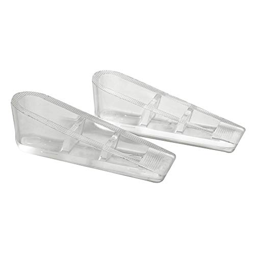Anti-Skid, Clear PVA Door Wedge Stoppers – Antifragile, Durable Plastic – Set of 2