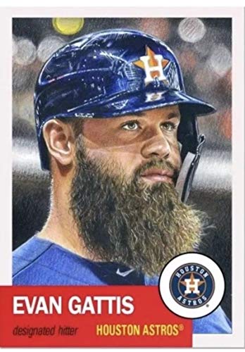 2018 Topps The MLB Living Set #93 Evan Gattis Houston Astros Official Baseball Trading Card with Facsimile Red Autograph on Back ONLINE EXCLUSIVE Limited Print Run