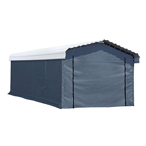 ARROW, Fabric Enclosure Kit for 12 x 20-ft Arrow Carports (Metal carport not included)