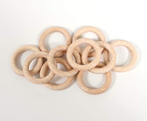 TickiT 73915 Small Wooden Rings – Set of 10 | The Storepaperoomates Retail Market - Fast Affordable Shopping