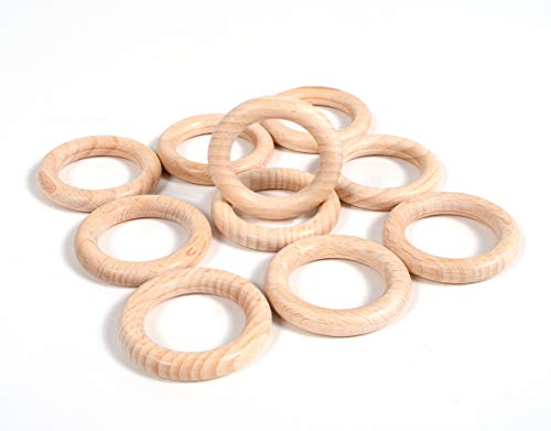 TickiT 73915 Small Wooden Rings – Set of 10 | The Storepaperoomates Retail Market - Fast Affordable Shopping
