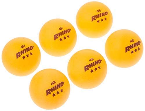 Champion Sports 3 Star Table Tennis Ball Pack, Tournament Size – Orange Ping Pong Balls, Set of 6, with 40mm Seamless Design – Professional Table Tennis Equipment, Accessories – CTTA and ITTA Approved