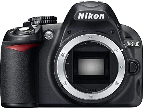 Nikon D3100 14.2MP 1080p Digital SLR Camera Body (Black) 25470B – (Renewed)