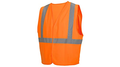 Pyramex RVHL2920M RVHL29 Series Vest Hi-Vis orange vest with plain bag – Size Medium