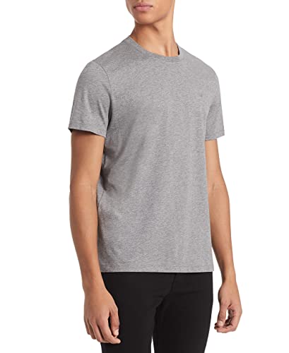 Calvin Klein Men’s Relaxed Fit Crewneck T-Shirt, Medium Grey Heather, X-Large