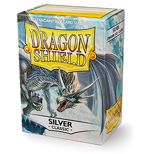 Dragon Shield Classic Silver Standard Size 100 ct Card Sleeves Individual Pack