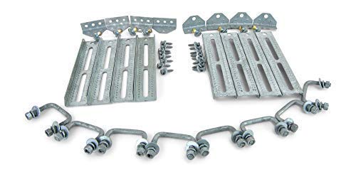 Sturdy Built (8) 12″ Galvanized Swivel Top Bunk Bracket Kit with Hardware for 1.5×3 Boat Trailer Crossmember | The Storepaperoomates Retail Market - Fast Affordable Shopping