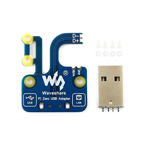 waveshare USB-Micro to USB-A Adapter for Raspberry Pi Zero V1.3/Zero W/Zero WH to Directly Pluggable into Computer USB Port Power Supply&USB OTG Available