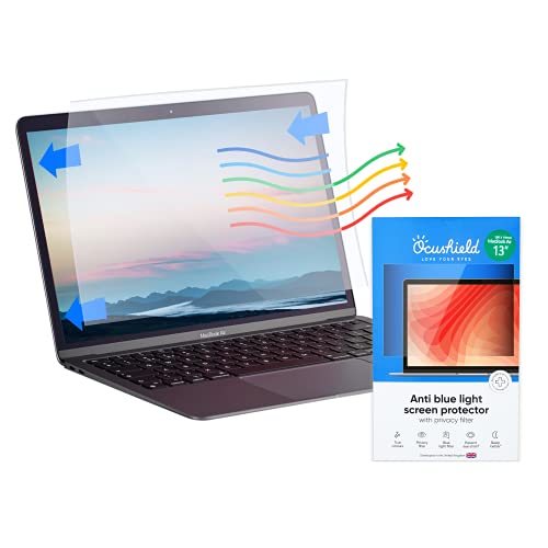 Ocushield for MacBook Air 13” – Anti Blue Light Screen Protector for MacBook Air 13” (2018-2020) Anti Glare – Privacy Filter – Designed by Optometrists – 100 Day Easy Returns (Models A1932, A2179)
