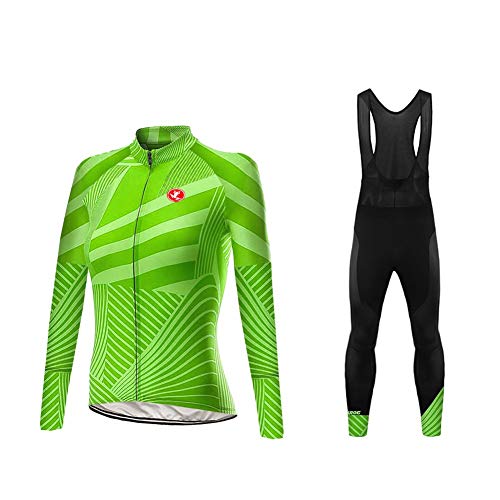UGLY FROG Women Thermal Fleece Cycling Jersey Suits Winter Long Road Bike MTB Set Outdoor Sports Bicycle Clothing 3D Gel Padded Pants Trousers Breath Warm Windproof