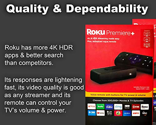 Roku Premiere+ 4K HDR Streaming Player | The Storepaperoomates Retail Market - Fast Affordable Shopping