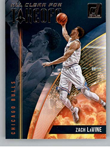 2018-19 Donruss All Clear for Takeoff Basketball Card #5 Zach LaVine Chicago Bulls Official NBA Trading Card Produced By Panini