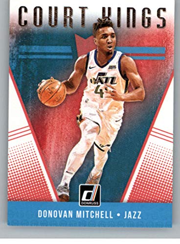 2018-19 Donruss Court Kings Basketball Card #14 Donovan Mitchell Utah Jazz Official NBA Trading Card Produced By Panini