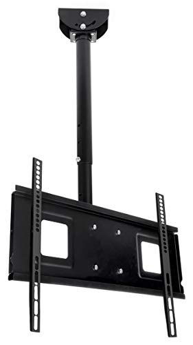 Displays2go Adjustable Ceiling TV Mount for 35 to 65 Inch Screens – Black (LTCEIL64)