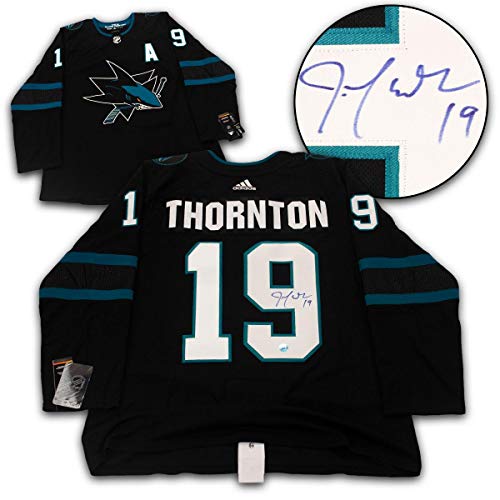 Joe Thornton San Jose Sharks Signed Alternate Adidas Jersey – Autographed NHL Jerseys