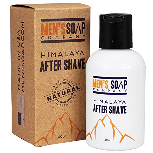 Aftershave for Men 4.0 oz After Shave Balm Made With Organic and Natural Vegan Plant Ingredients – Post Shave Lotion for Sensitive Skin Eliminates Razor Burns, Calms Irritation & Cools Skin, Himalaya