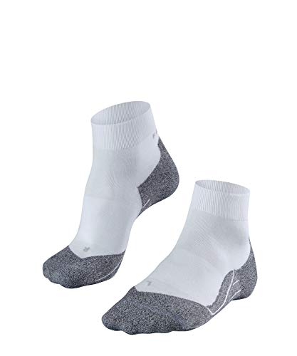 FALKE Mens RU4 Light Short Running Socks, Breathable Moisture Wicking Anti-Blister, Low Cut Athletic Ankle Sock, White (White-Mix 2020), US 6.5-8.5 (EU 39-41 Ι UK 5.5-7.5), 1 Pair (16760)